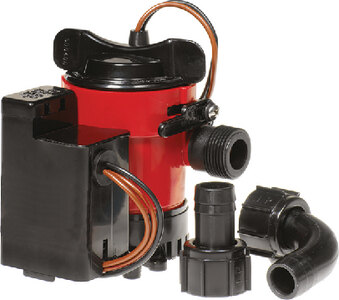 AUTOMATIC CARTRIDGE BILGE PUMP COMBO WITH ELECTRO MAGNETIC SWITCH (JOHNSON PUMP) 500 2.5 3/4" 12